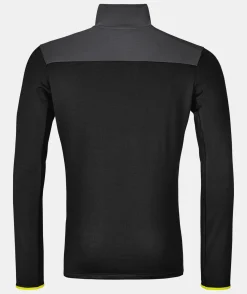 ORTOVOX Hoodies & Fleece-Jacken^FLEECE LIGHT ZIP NECK M blackraven