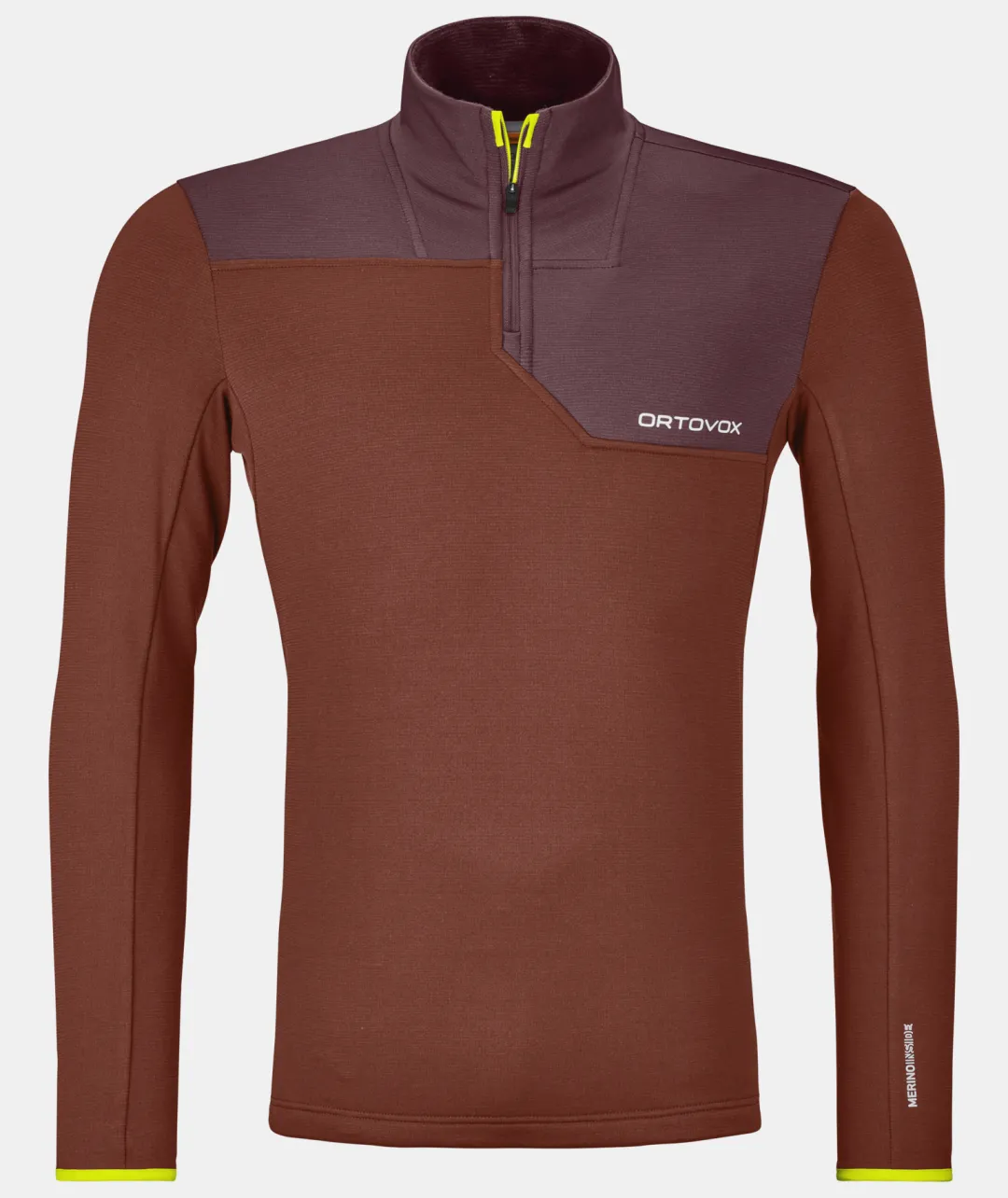 ORTOVOX Hoodies & Fleece-Jacken^FLEECE LIGHT ZIP NECK M clayorange