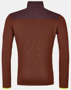 ORTOVOX Hoodies & Fleece-Jacken^FLEECE LIGHT ZIP NECK M clayorange