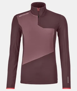 ORTOVOX Hoodies & Fleece-Jacken^FLEECE LIGHT ZIP NECK W winetasting