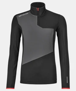ORTOVOX Hoodies & Fleece-Jacken^FLEECE LIGHT ZIP NECK W blackraven