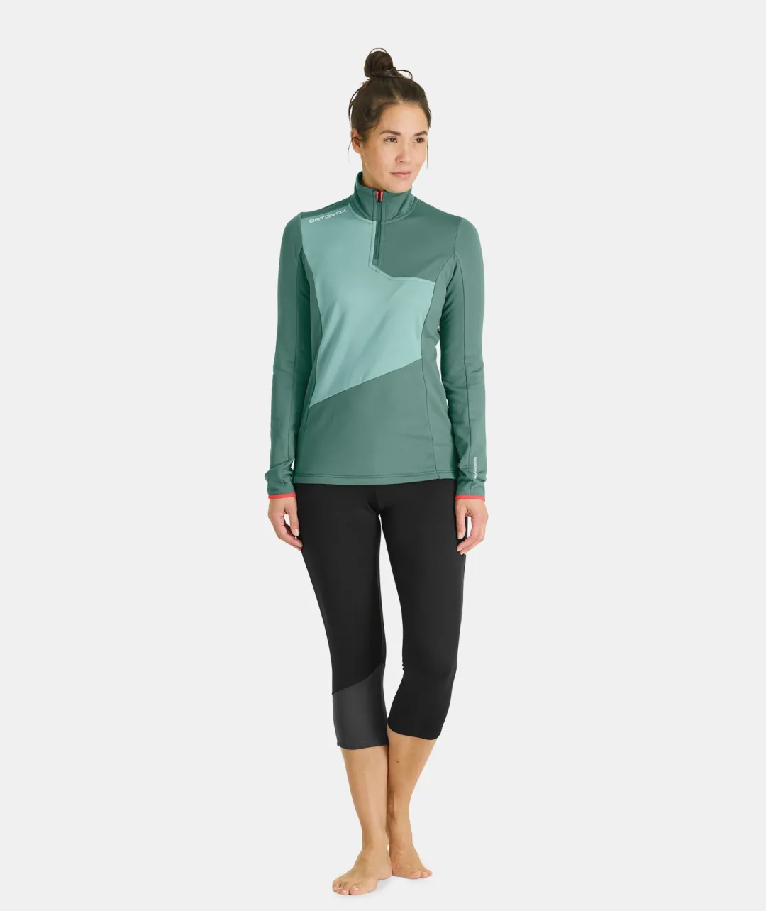 ORTOVOX Hoodies & Fleece-Jacken^FLEECE LIGHT ZIP NECK W blackraven