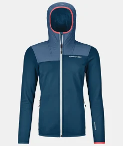 ORTOVOX Hoodies & Fleece-Jacken^FLEECE PLUS HOODY W petrolblue