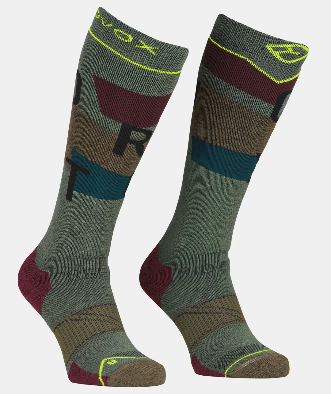 ORTOVOX Socken^FREERIDE LONG SOCKS COZY M wildherbs