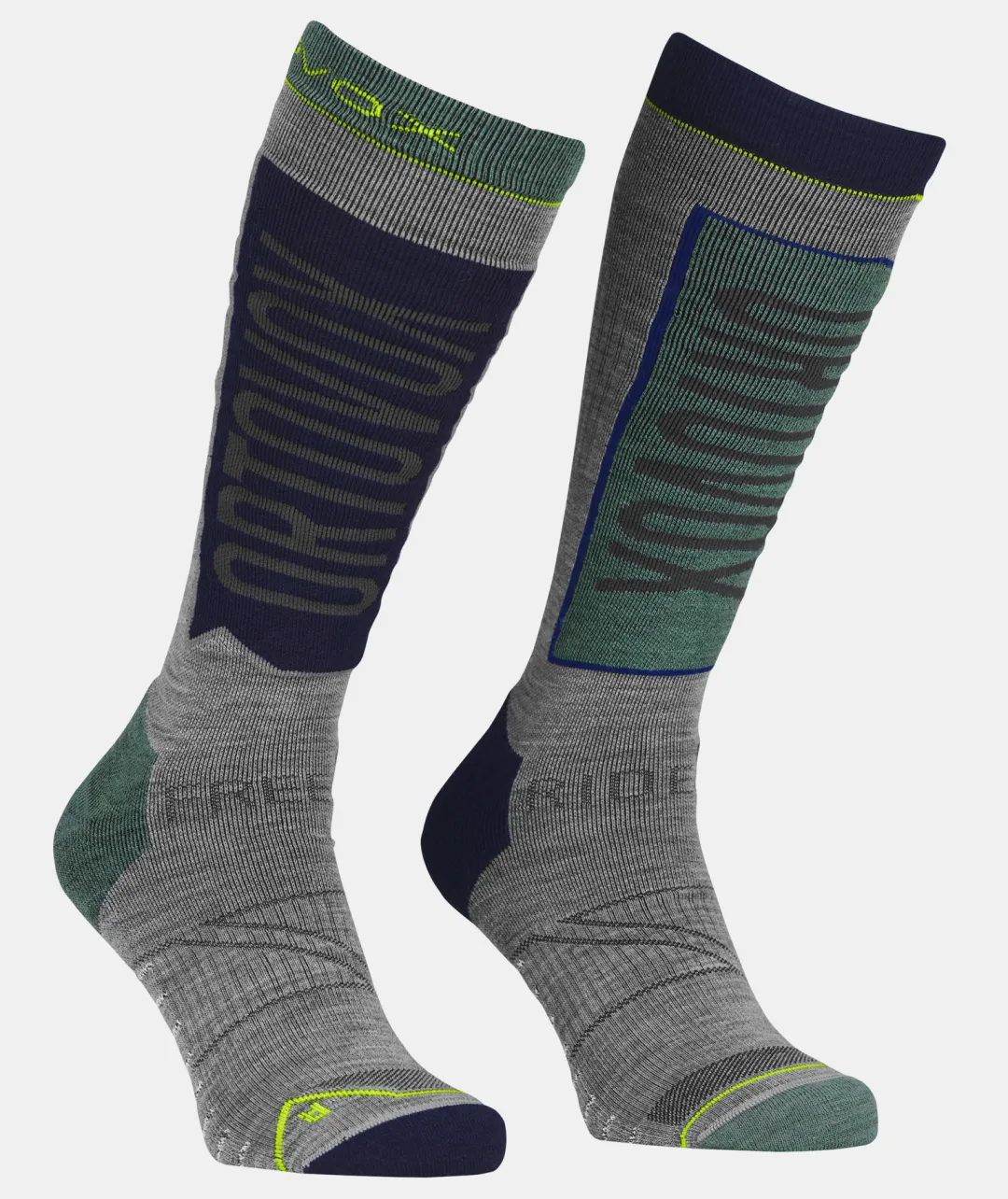 ORTOVOX Socken^FREERIDE LONG SOCKS M arcticgrey