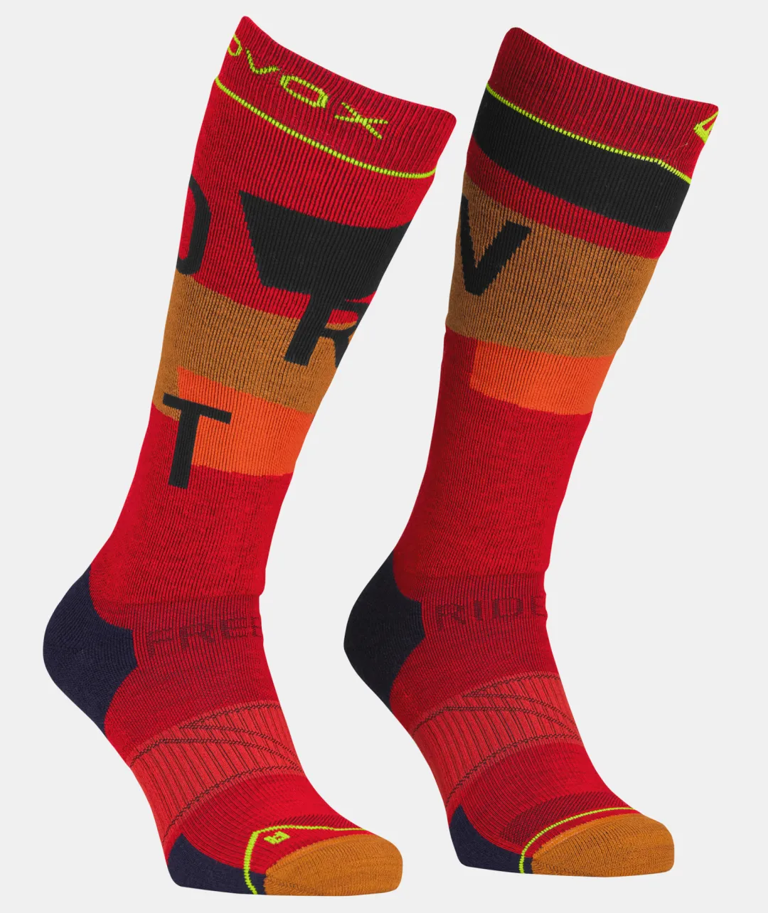 ORTOVOX Socken^FREERIDE LONG SOCKS COZY M cengiarossa