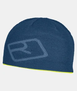 ORTOVOX Headwear & Neckwarmer^MERINO LOGO KNIT BEANIE petrolblue