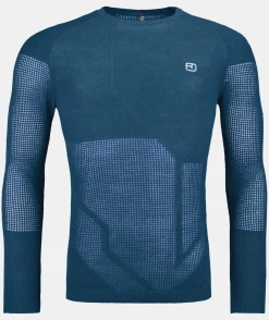 ORTOVOX Baselayer^MERINO THERMOVENT LS M petrolblue